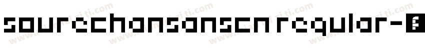 sourechansanscn regular字体转换
